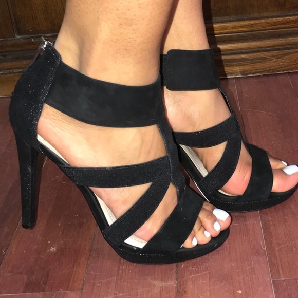 BCBGeneration Shoes - BCBGeneration Black Caged Heels